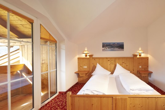Helle Schlafzimmer in den Appartements