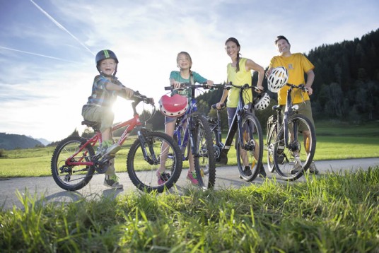 Radtour mit der Familie